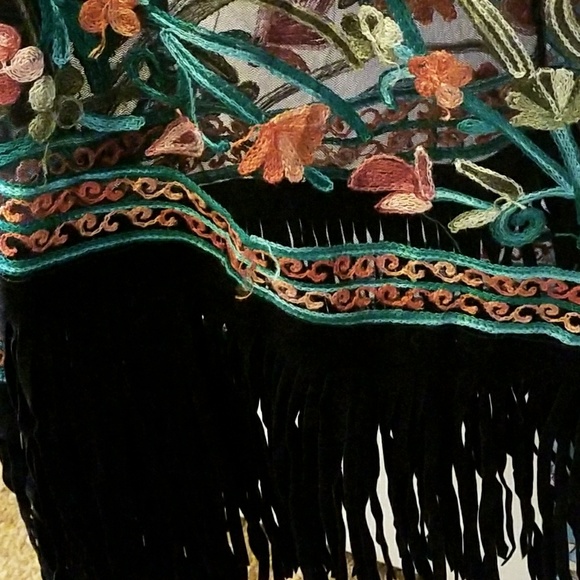 Last One!• Floral Tassel Kimono Boho Open Duster - Picture 6 of 8